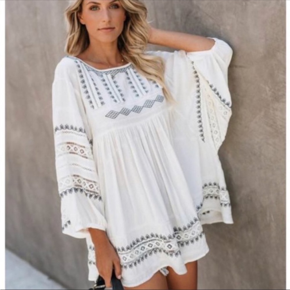 NWOT Vici babydoll blouse
